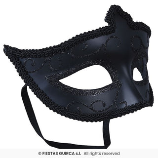 Eye Mask Elegant Black Glitter