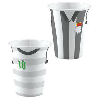 Soccer shirt Paper cup 8-pack 2 designs