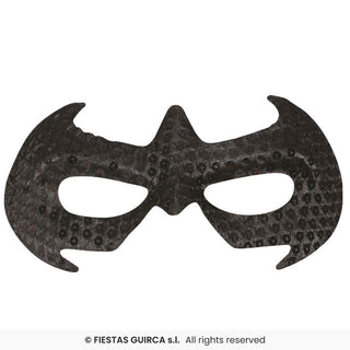 Svart Fladdermus Ögonmask med Paljetter – Maskeradmask