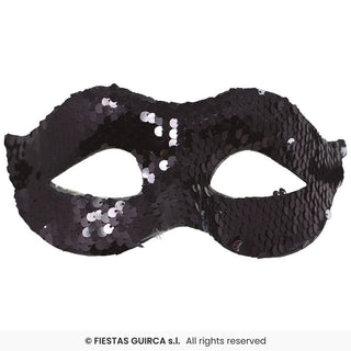 Black Sequin Eye Mask
