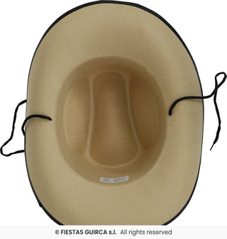 Ljusbrun Cowboyhatt i Filt – Vilda Västern Maskeradtillbehör Vuxen