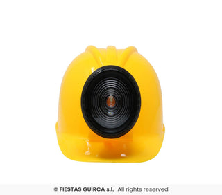 Arbetshjälm med lampa, PVC
