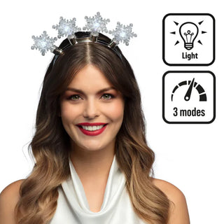 LED-tiara Snöflinga