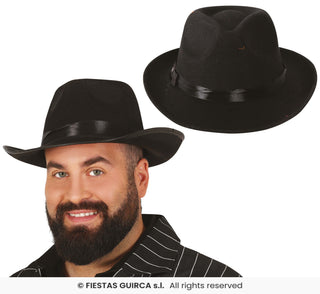 Gangster Hat Black