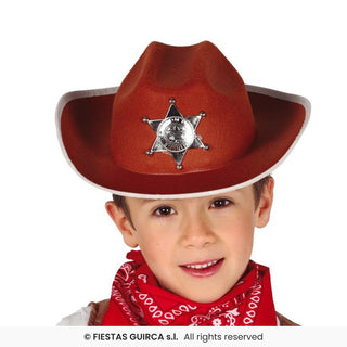 Brun Sheriff Hatt Barn