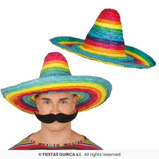 Färgglad Sombrero 50 cm