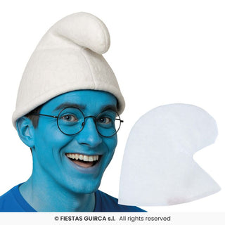 Vit Smurfhatt – Maskeradtillbehör & Festtillbehör Vuxen