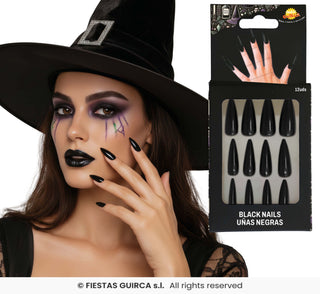 Fake nails Black