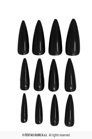 Fake nails Black