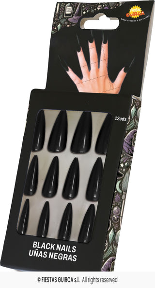 Fake nails Black