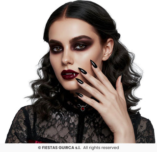 Fake nails Black