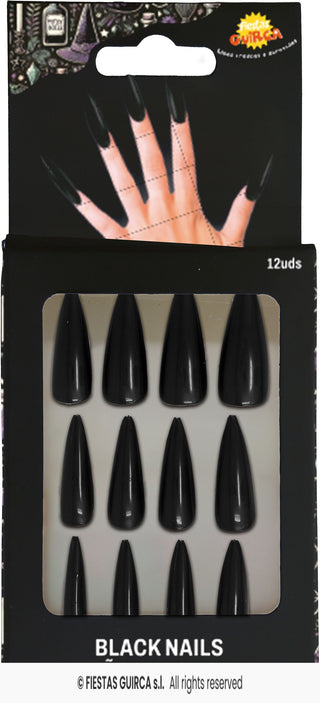 Fake nails Black