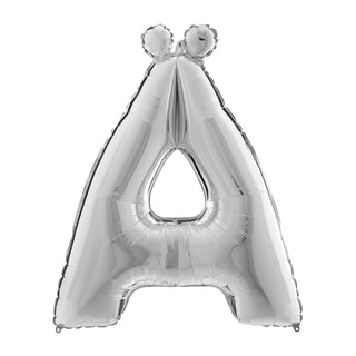 Bokstavs Heliumballonger Silver 100cm ÄÖ