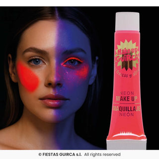 Neon Rött Smink Tub 10 ml – Festsmink & Maskeradsmink
