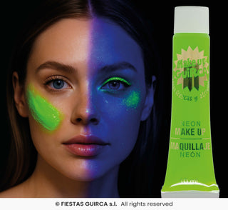 Neon Grönt Smink Tub 10 ml – Festsmink & Maskeradsmink