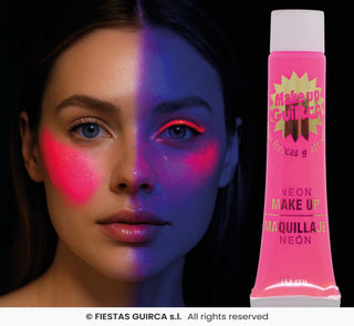 Neon Rosa Smink Tub 10 ml – Festsmink & Maskeradsmink