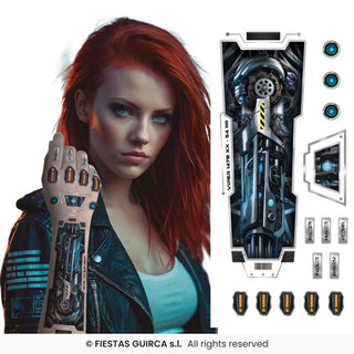 Futuristiskt armtatueringsark