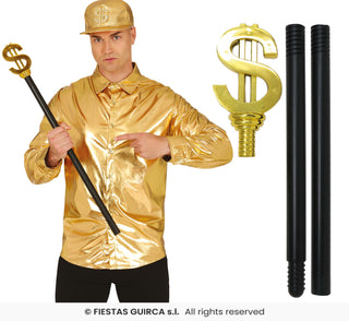 Dollarkäpp 76 cm – Löstagbar Maskeradrekvisita