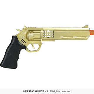 Guldpistol 27 cm – Maskeradtillbehör & Rekvisita