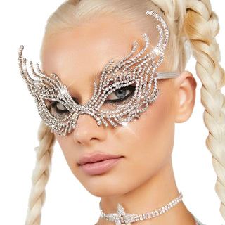 Lyxig Strass mask