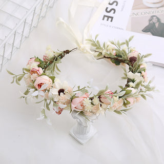 flower wreath small roses