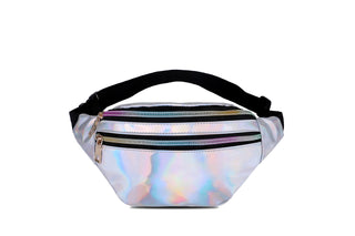metallic Colorful fanny pack 90s theme