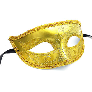 Svart/guld Venetiansk mask