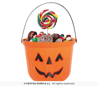 Orange Pumpkin Bucket 20cm