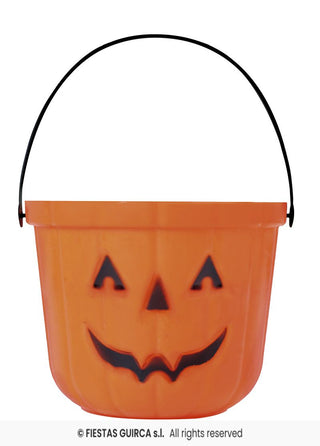 Orange Pumpkin Bucket 20cm
