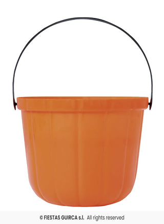 Orange Pumpkin Bucket 20cm