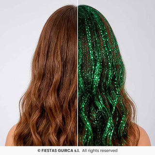 Glittrande Grön Hårspray 125 ml – Festtillbehör & Maskeradtillbehör