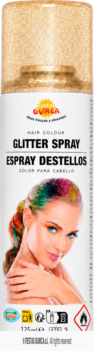 Glitter spray for hair Gold 125ml