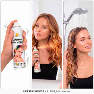 Glitter spray for hair Gold 125ml
