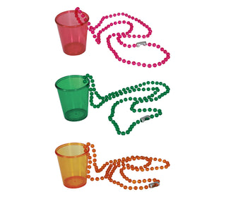 Halsband med glashänge – Assorterade färger 1pack