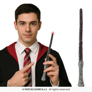 Trollstav med LED – Harry Potter Wand Maskeradtillbehör Vuxen