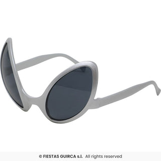 Silverglasögon Alien Goggles – Maskeradtillbehör Vuxen