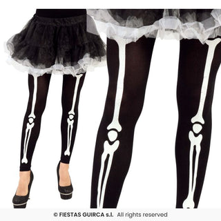 Skelett Tights
