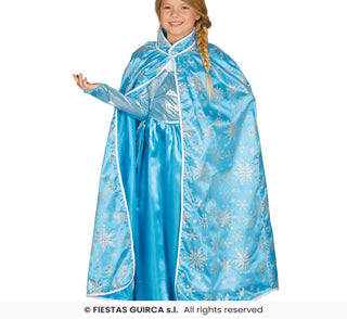 Ice Princess Cape för barn, 100 cm | Isprinsessa Cape