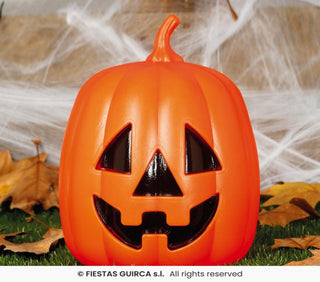Pumpa med ljus, plast, 27 cm
