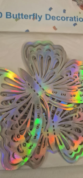 12 decorative butterflies in 3D