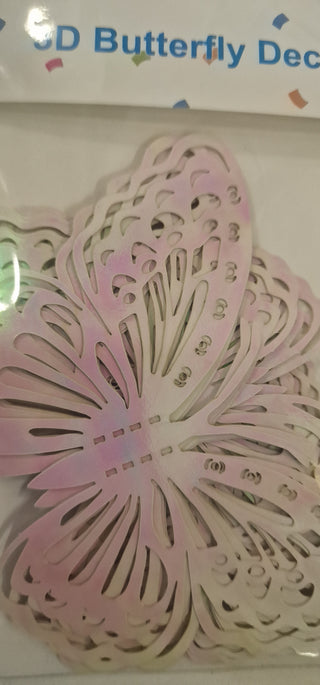 12 decorative butterflies in 3D