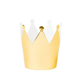 Småkronor i Guld, 4st, 6,5cm hög