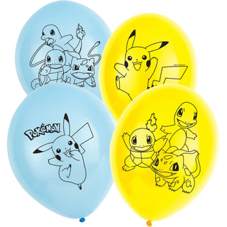 Pokemon Latex Balloons 6-pack