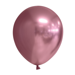 Chrome Latex Balloons Pink 10-pack