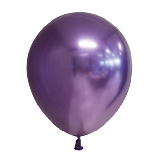 Chrome Latex Balloons Purple 10-pack