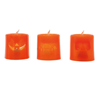 pumpa svart eller orange med LED 4,5cm