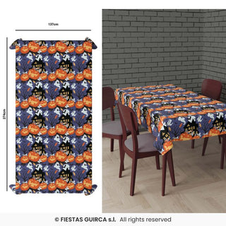 Bordsduk med pumpmotiv 137X274 cm