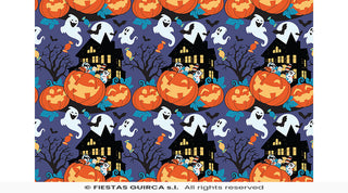 Bordsduk med pumpmotiv 137X274 cm