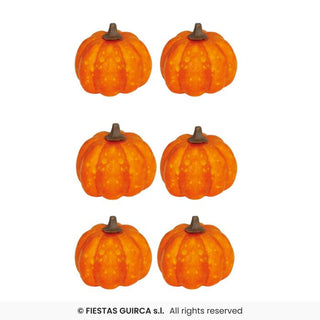 Lackerade pumpor i skumgummi, 6-pack, orange, 3.5 cm