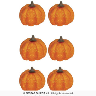 Lackerade pumpor i skumgummi, 6-pack, orange, 3.5 cm